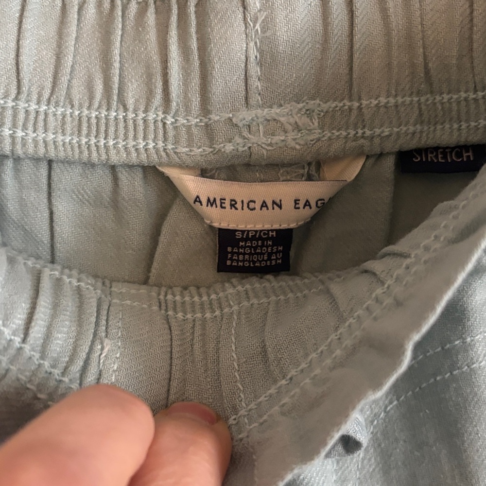 AE Women's Light Blue Pants - Picture 5 of 5